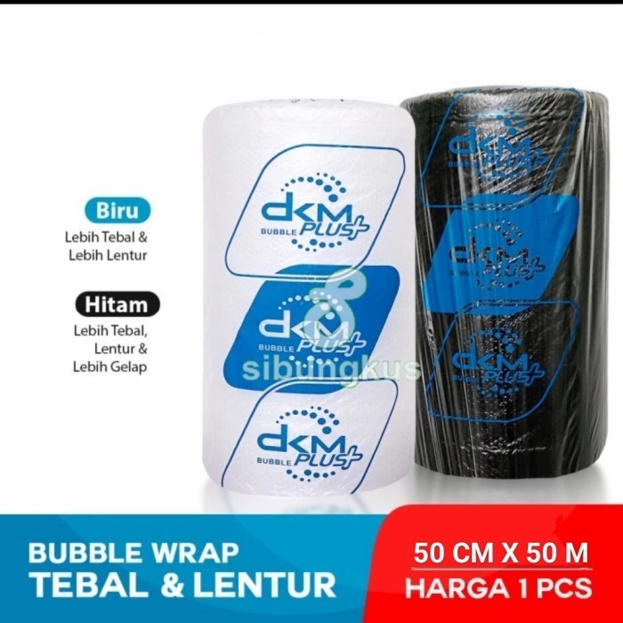 

SALE BUBBLE WRAP 50CM X 50M PREMIUM BENING HITAM DKM+ PLASTIK BUBBLE ROLL