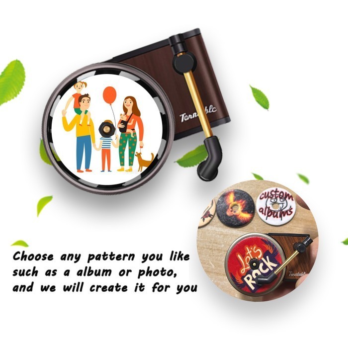 Merli Record-Player Design Car Air Freshener Car Perfume Vinyl Spin Custom Phonograph Air Vent