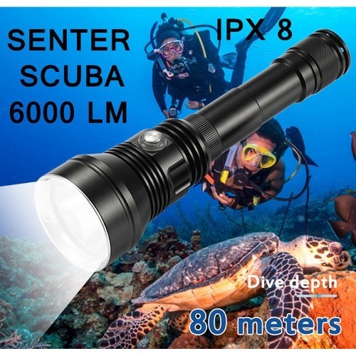 SENTER DIVING / SENTER MENYELAM ASAFEE A33 6000 LUMENS IPX 8