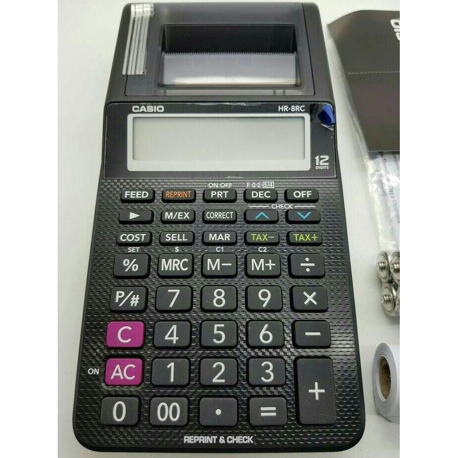 

kalkulator calculator casio hr-8rc hr8rc reprint check original resmi H24S