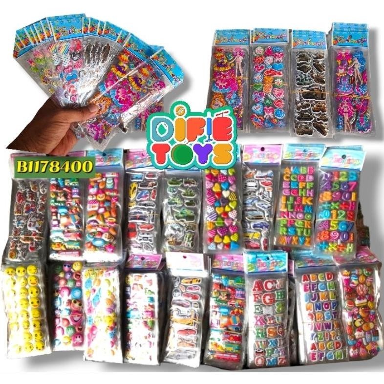 

Stiker timbul pendek isi 20 lembar grosir EMBOYS PRNDEK