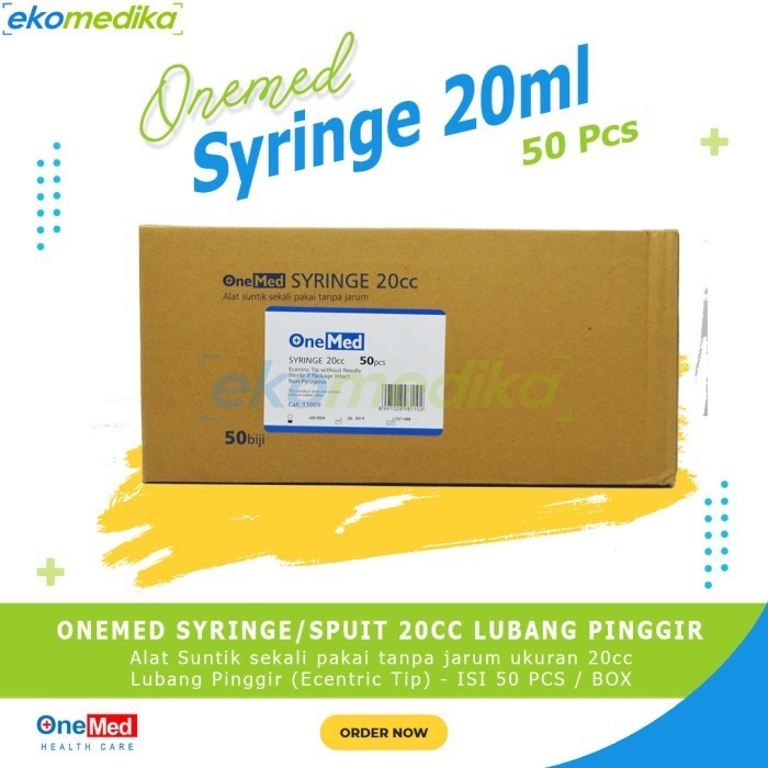 Terlaris Syringe 20ml ONEMED / Spuit 20cc Lubang Tengah SALE