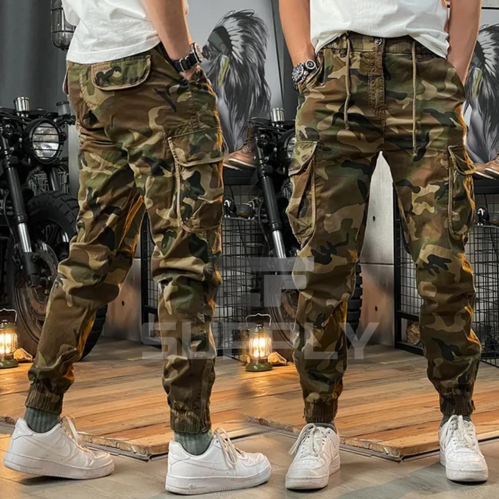 Celana Cardinal Panjang Pria Cargo Pria Wanita Combat Uge Cargopants With Zipper Cargo Pria Loreng