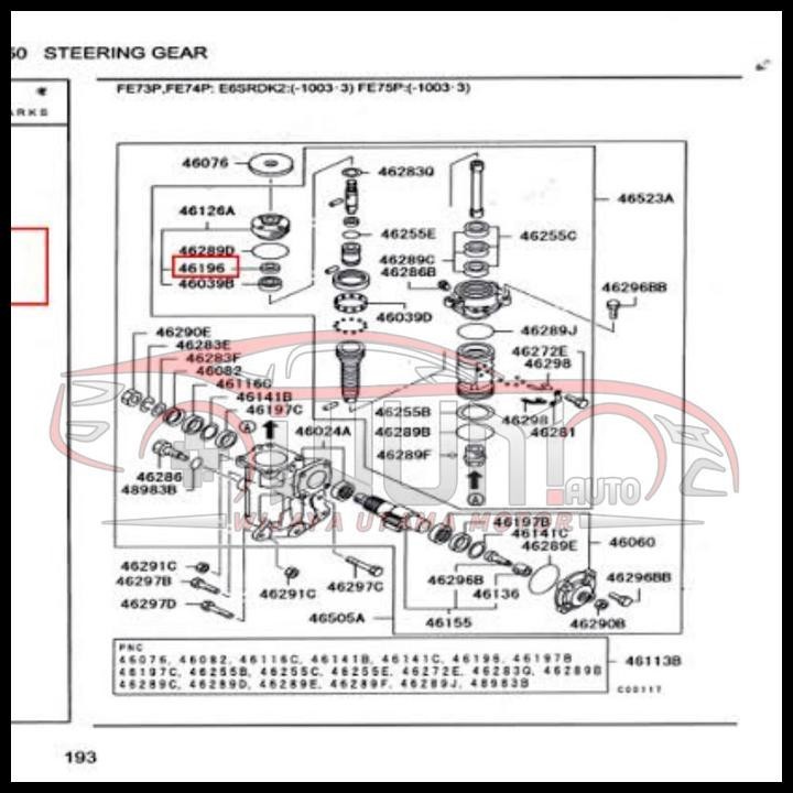 TERBARU OIL SEAL SIL GEAR BOX POWER STEERING ATAS PS CANTER 