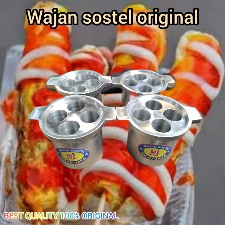 Murah WAJAN SOSTEL/CETAKAN WAJAN PEMBUAT SOSIS TELUR/WAJAN SOSTEL KOMPOR GAS LUBANG  4