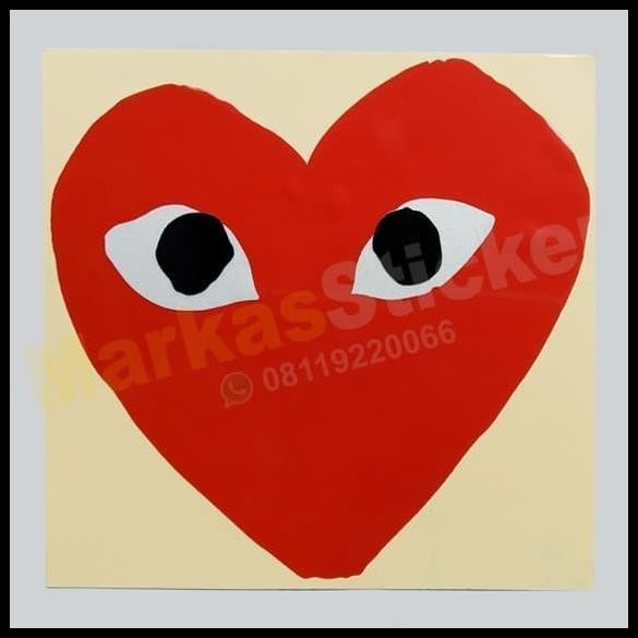 

DISKON STICKER COMME DES GARCONS LOGO !!!!!!