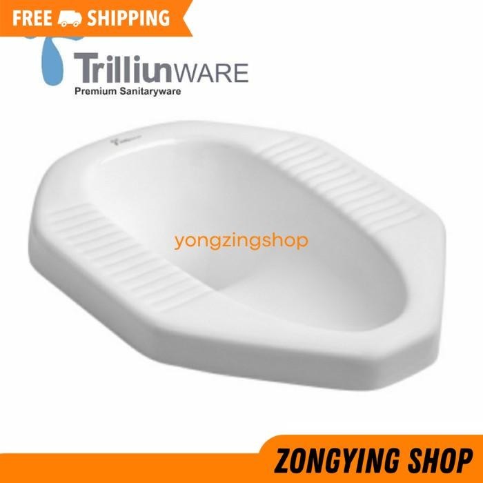 SINTE (TRILLIUN) CLOSET JONGKOK EMERALD CORONG KLOSET JONGKOK LANTAI ZONGYING SHOP GRATIS ONGKIR
