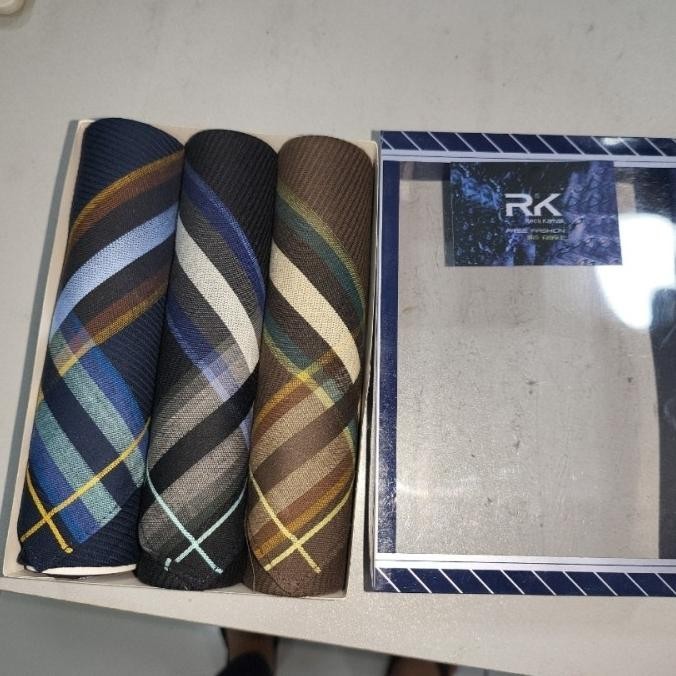 Sapu Tangan Camel Biru Halus |Katun 100% | Isi 3 Pcs