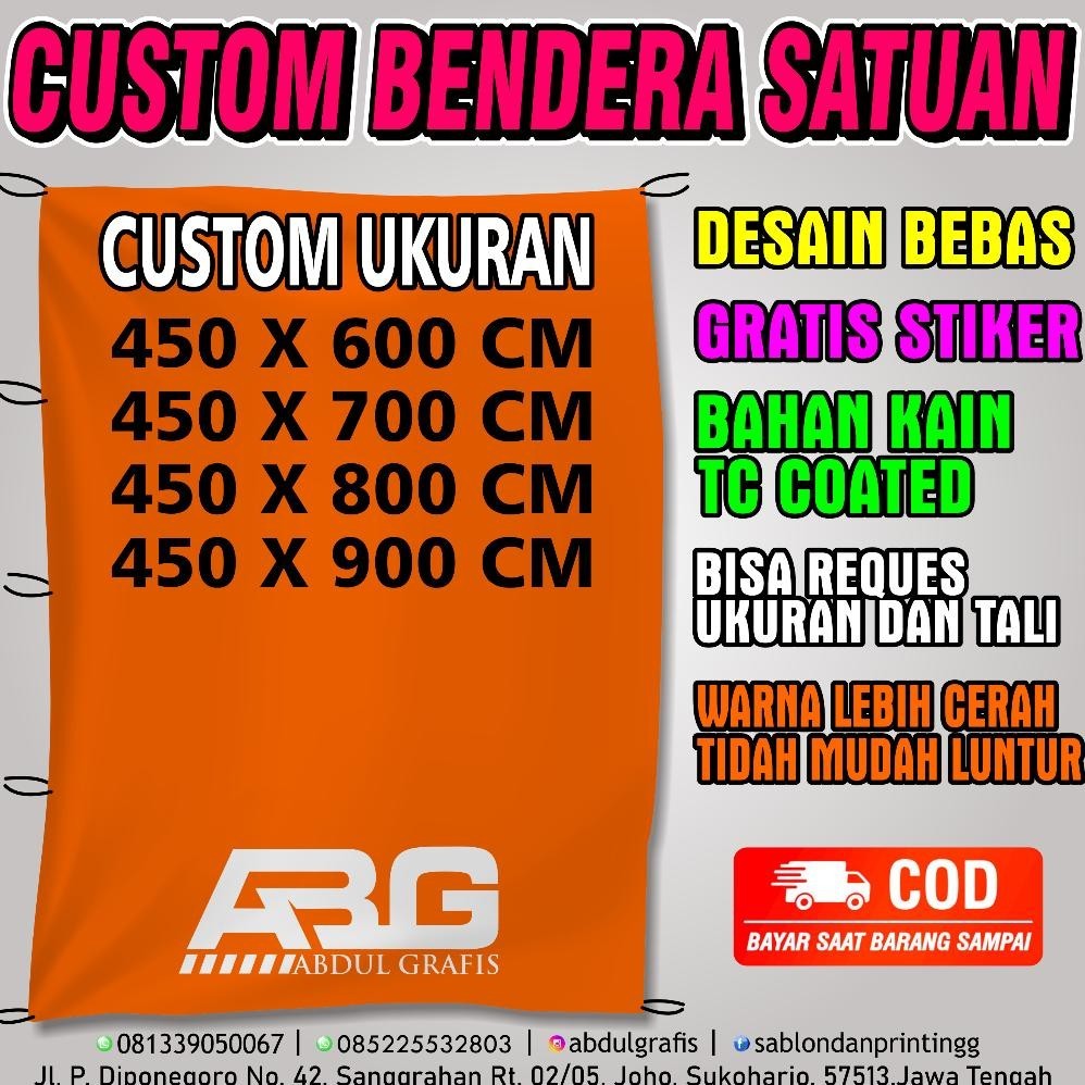 hwnn - promo cetak bendera printing / bendera kain bendera organisasi bendera / komunitas bendera su