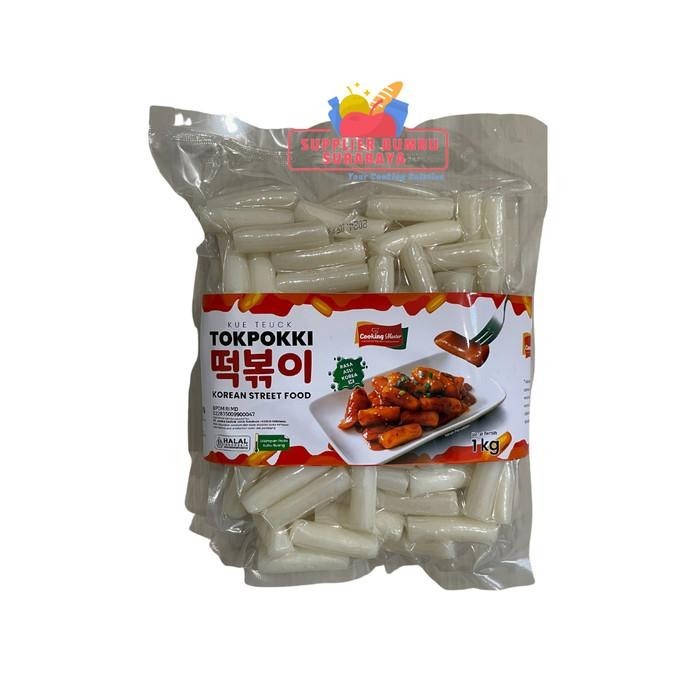 

Tteok Tteokbokki Tokpokki Tokpoki Dry Kue Beras Korea Rice Cake 1kg Kualitas Terbaik