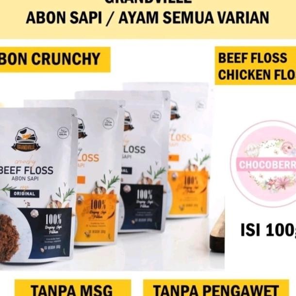 

Abon Grandville Abon Sapi Ayam 100G Chruncy Beef Chien Floss 100 G