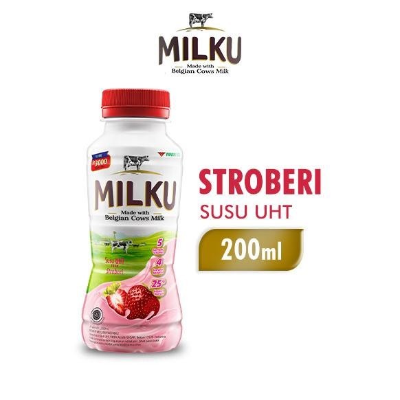 

Milku Susu Uht Rasa Strawberry 200Ml X 12 Pcs