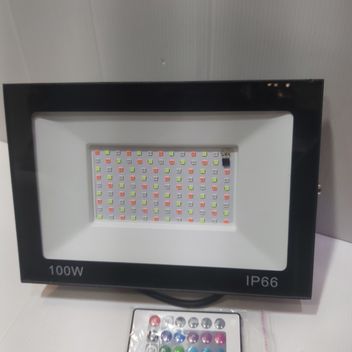 Sukaca - Lampu Sorot Warna Warni Rgb 100W 100 Watt Lampu Taman Rgb