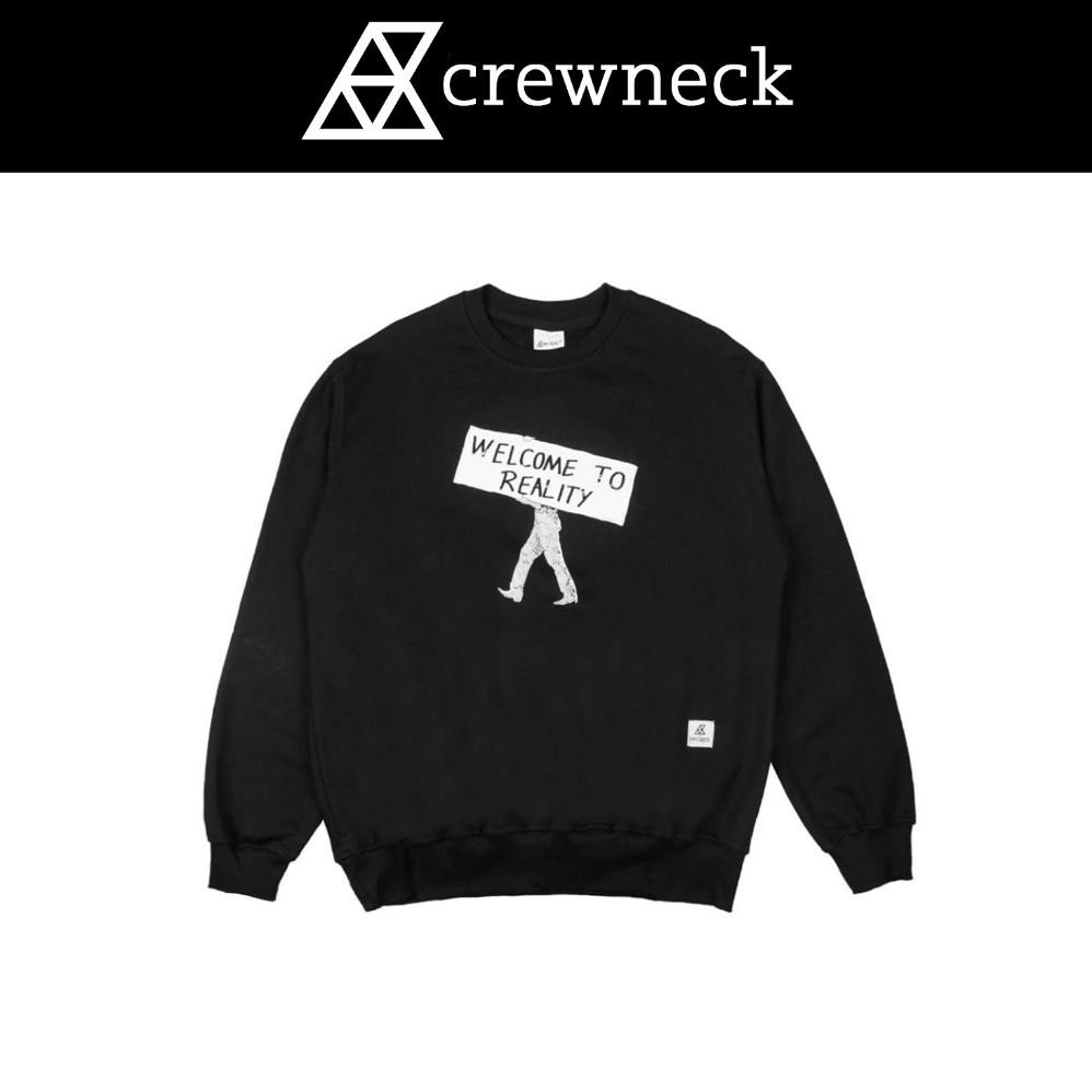 Sweater Kaos Pria Reclays Wellcome Black