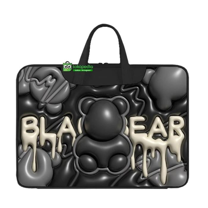 TAS LAPTOP JINJING GAMBAR 3D KARAKTER LUCU 13INCH 14INCH 15INCH 16INCH