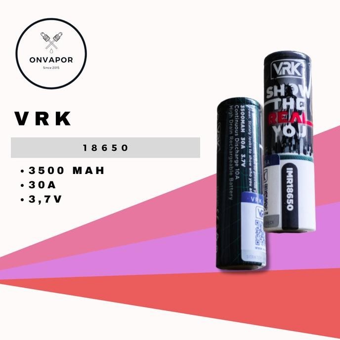 Baterai Battery Vrk 3500 Mah Tipe 18650