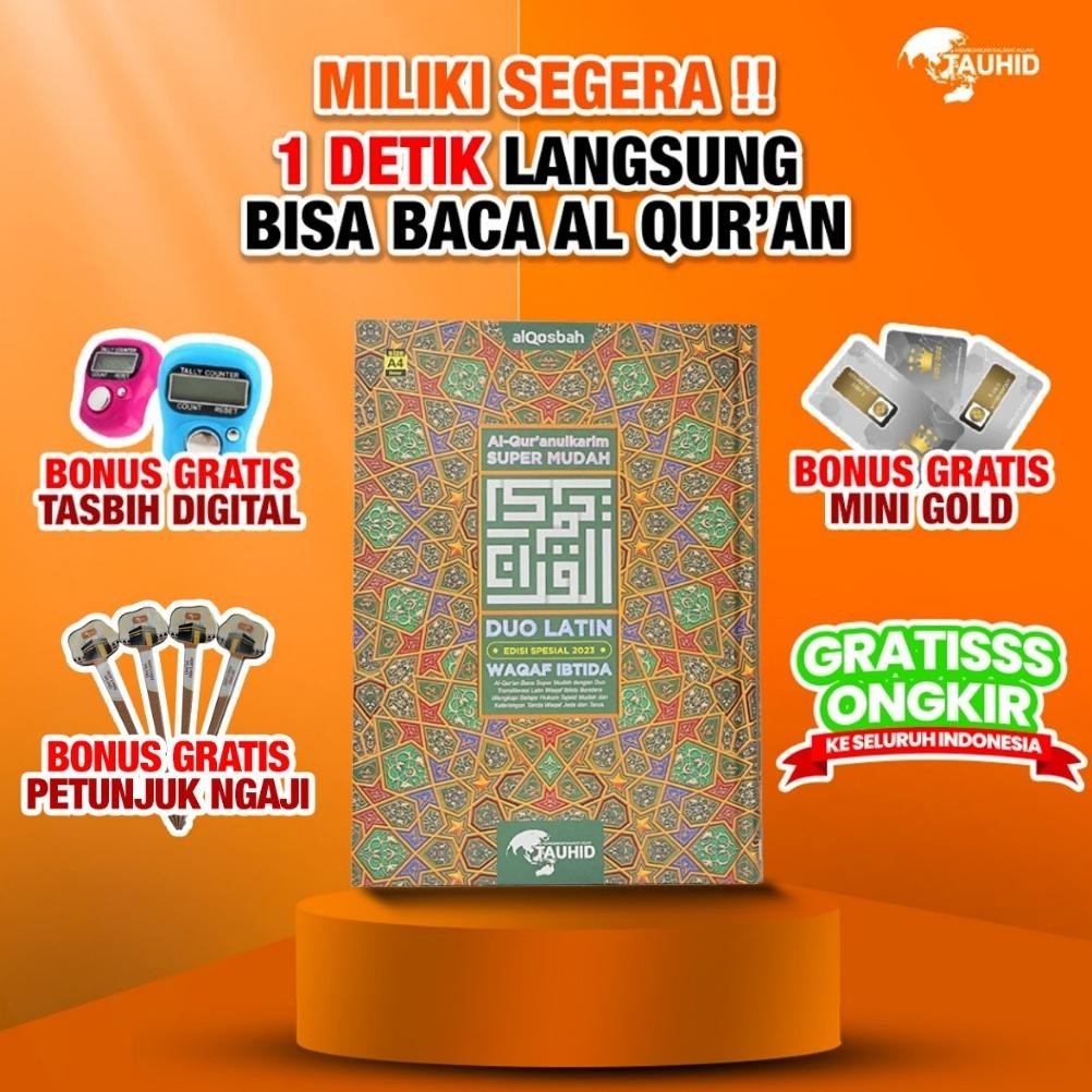 Promo Mushaf Al Madrasah Duo Latin A4 Alquran Terjemah Spesial 2023 Alquran A4 Al-Quran Terjemaahan 