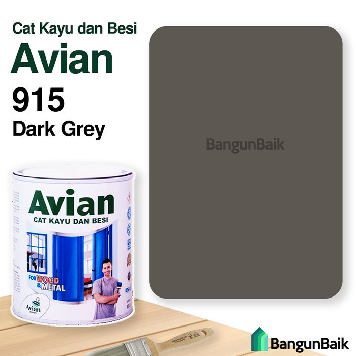 Produk Avian 915 Dark Grey / Cat Minyak Kayu & Besi