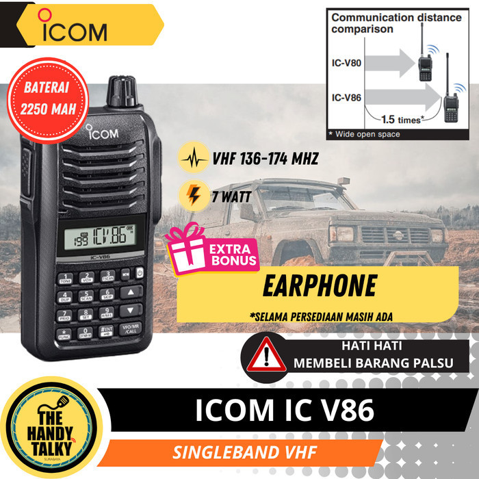 {SyaneShop} ICOM IC-V86 - ICOM V86 ORI Berkualitas