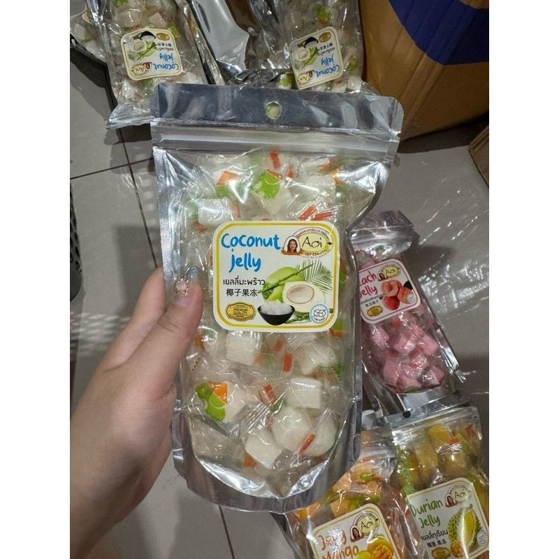 

Ready JELLY AOI THAILAND BKK ( Mangga,Durian,coconut,peach )
