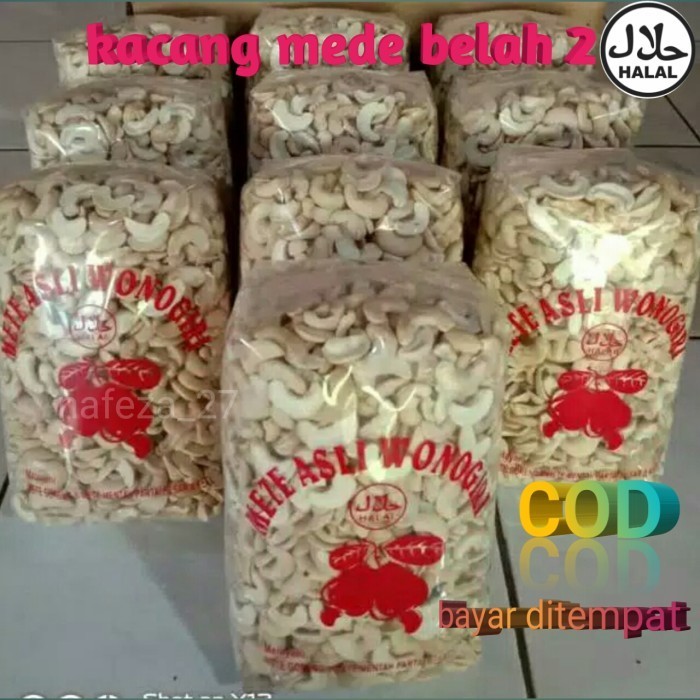 

KOMPLIT kacang mede belah 2 mentah 1kg wonogiri