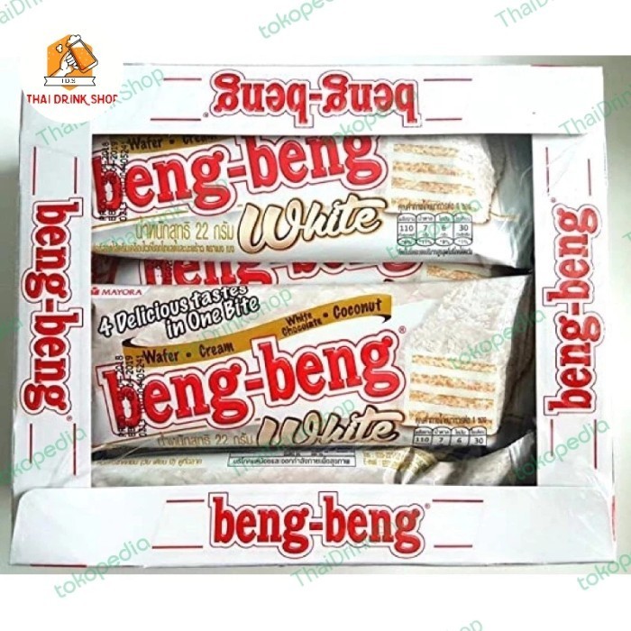 

TERBARU Beng Beng White Wafer Coconut Original Thailand Isi 12pcs