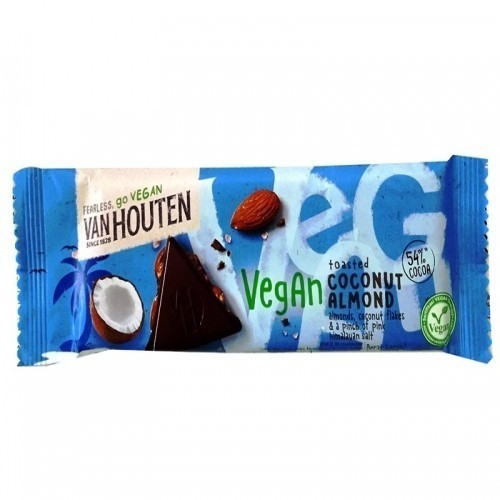 S55291 VAN HOUTEN VEGAN COCONUT ALMOND COKLAT 45GR MAJU BERSAMA (20250508)
