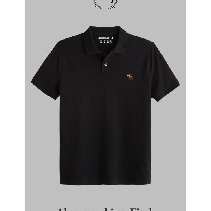 Kaos Polo Abercrombie & Fitch Icon Shirt - Bla