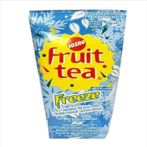 S71972 SOSRO FRUIT TEA FREEZE MINUMAN TEH 200ML KOTAK MAJU BERSAMA (20251028)