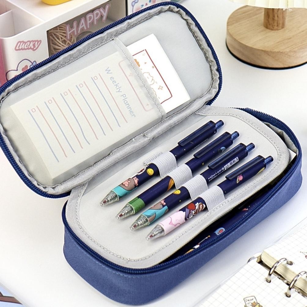 

Terbaru Txs05 Korean Pen Pencil Case Cartoon Mood Plus Gantungan Kotak Tempat Pensil Ktm Ufo-2025