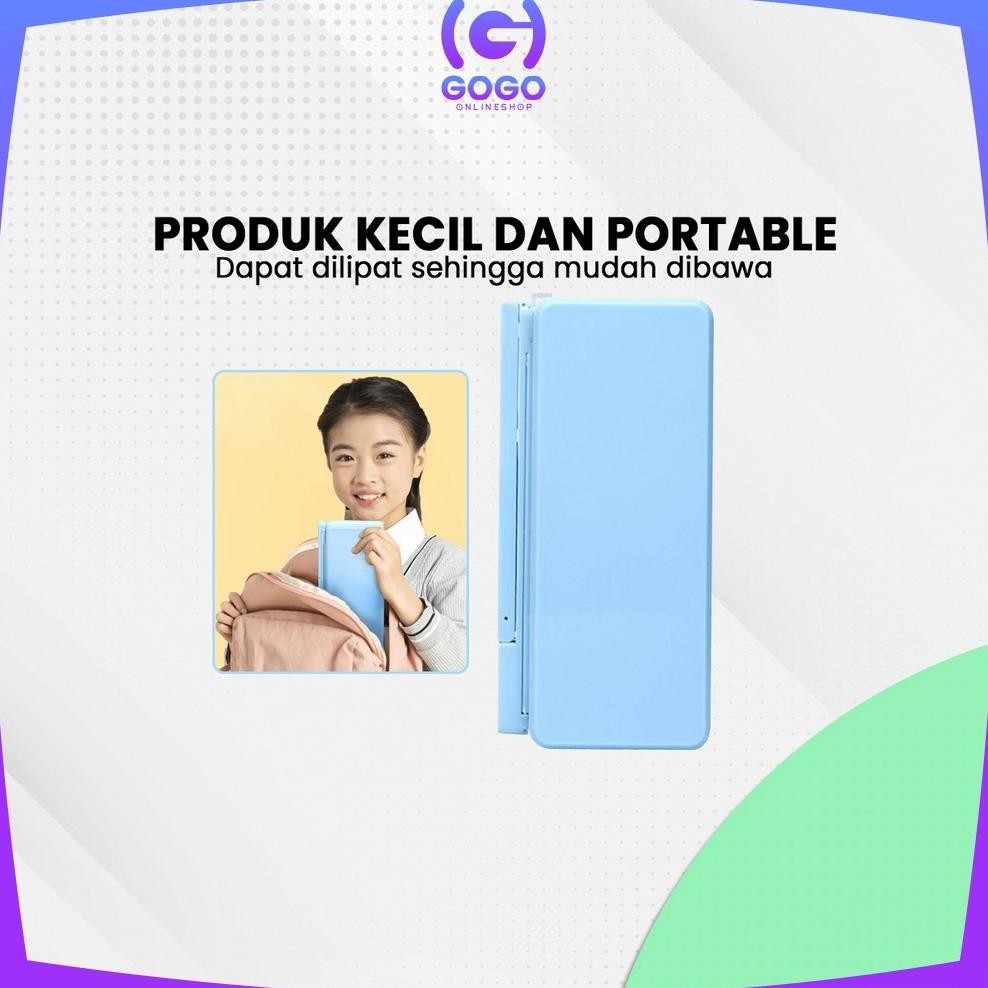

Spesial Promo Gogo-A73 Tempat Pensil 2In1 Multifungsi Dengan Tatakan Buku Dan Papan Tulis Praktis / Kotak Pensil Lipat Tempat Penyimpanan Alat Tulis Anak Sekolah / Pencil Case Book Holder Import Ad-532