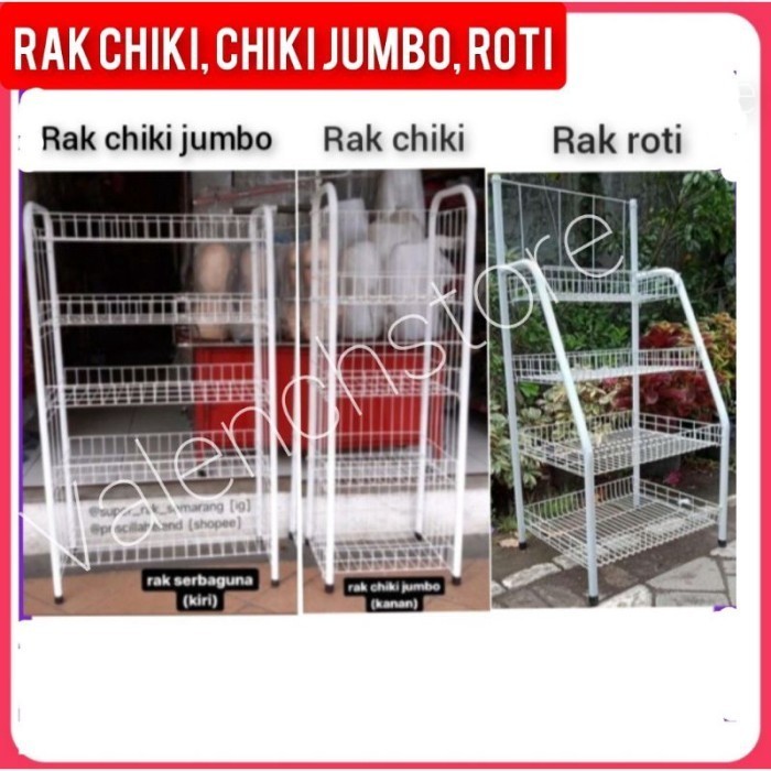 CUCI GUDANG Ready Rak Chiki 4 Susun Serbaguna/Rak Snack / Rak Serbaguna / Rak