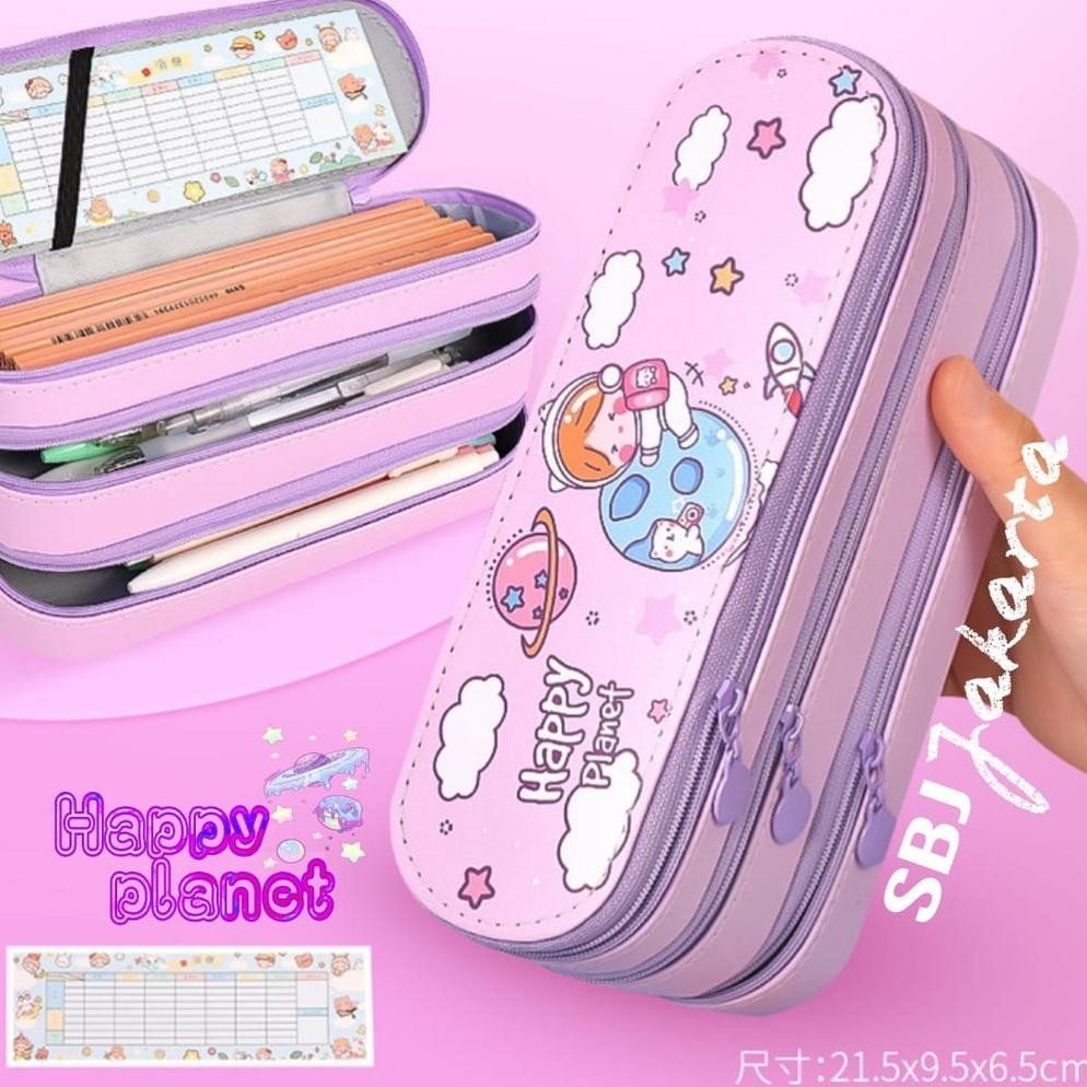 

SPECIAL Tempat Pensil Kotak Pensil 3 Layer Korean Style Pensil Case SBJ-PC3L CQ37