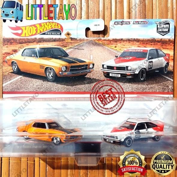 HOTWHEELS PREMIUM 2 PACK 73 HOLDEN MONARO GTS & 77 HOLDEN TORANA A9X