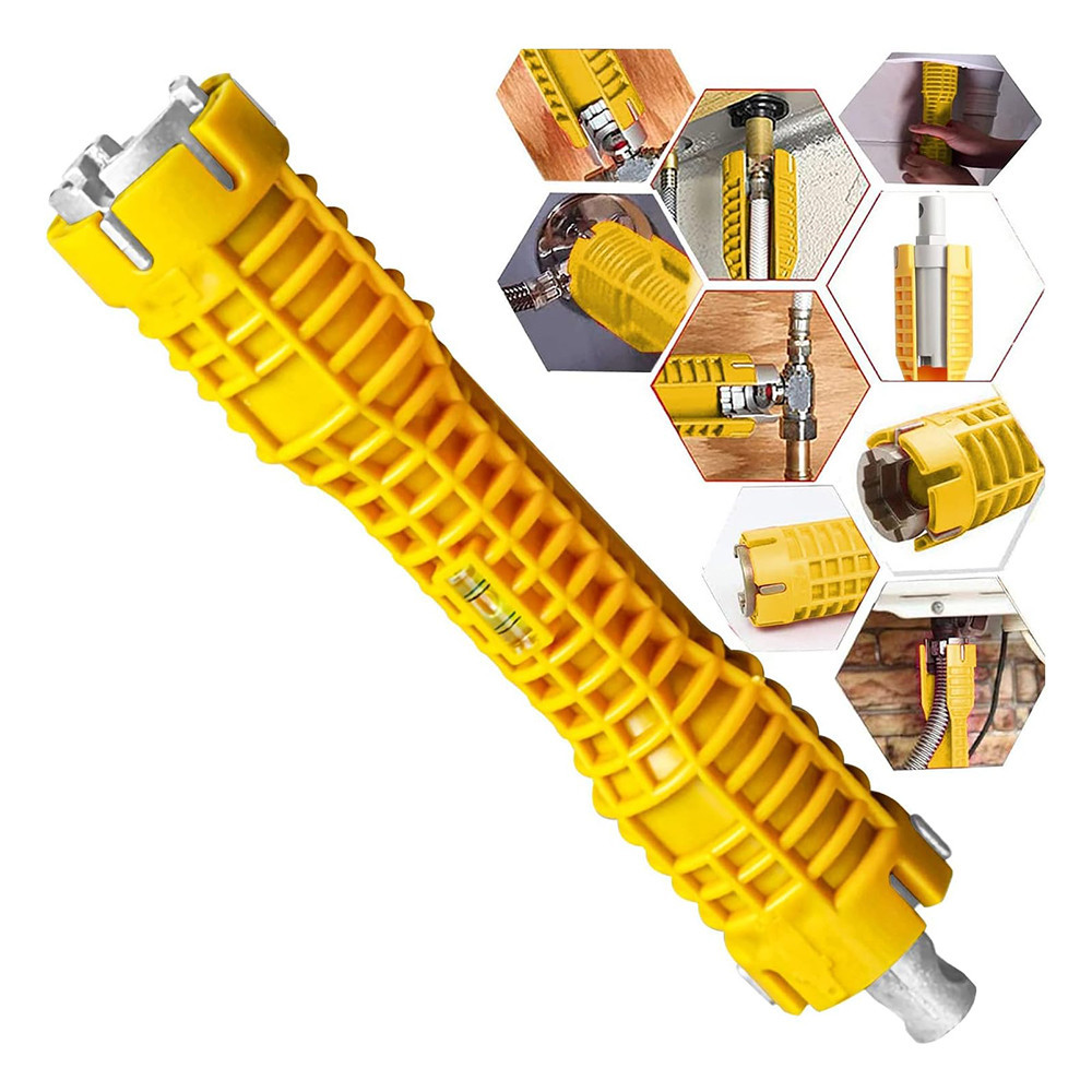 

JIGONG Kunci Pas Keran Wastafel Pipa Ledeng Wrench Faucet Sink 8in1 - JG5236