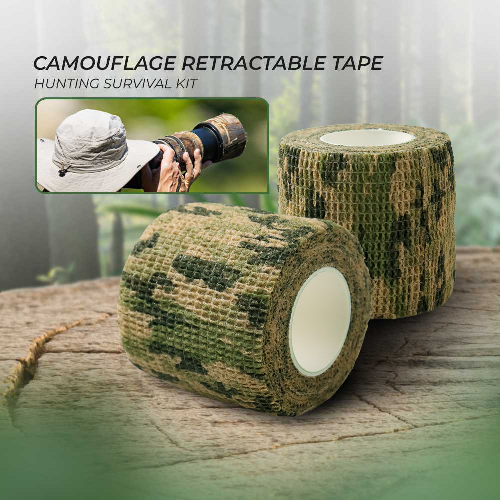 

FORAUTO Lakban Kamuflase Camo Tape Retractable Hunting 4.5M 50mm - H10