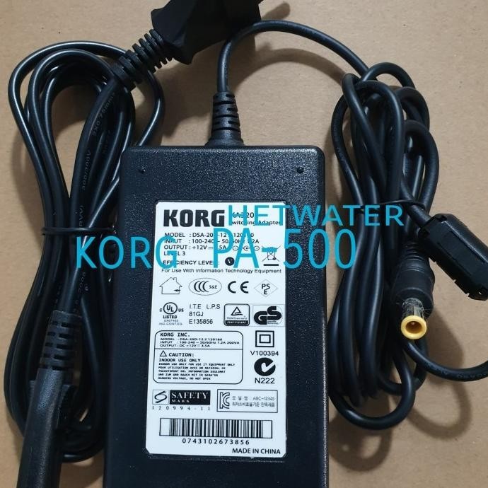 New Adaptor Keyboard Korg Pa-500 Korg R3 Korg X50 Korg Krome 61Key Ka