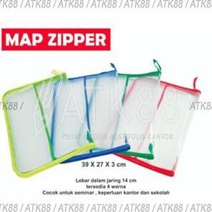 

Boss Map Plastik Resleting Jaring Zipper Bag File F4 Tas Dokumen
