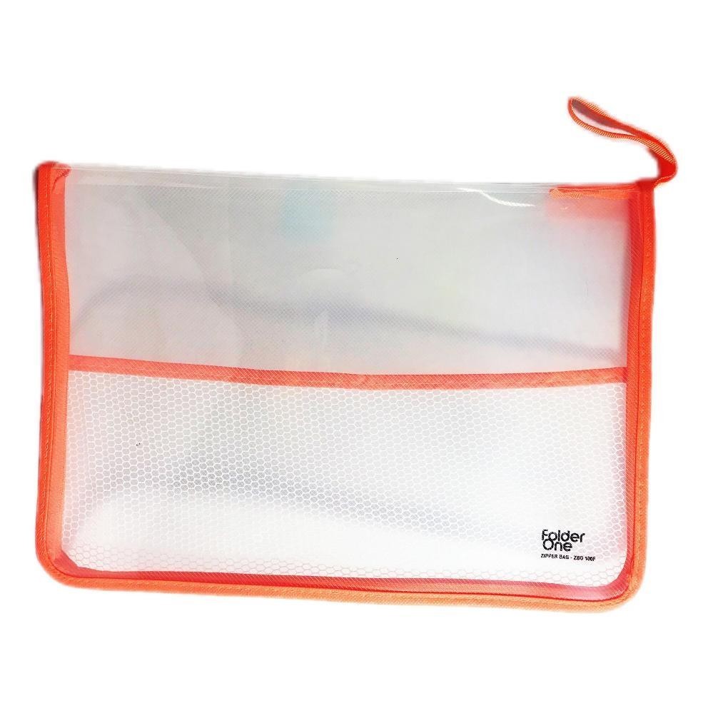 

8.8 Folder One - Zipper Bag Plastic Ukuran Folio - Pcs