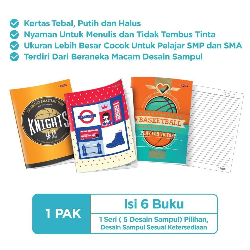 

100% Tbmo Pack Buku Tulis Eb 42 Big Boss/Maxi