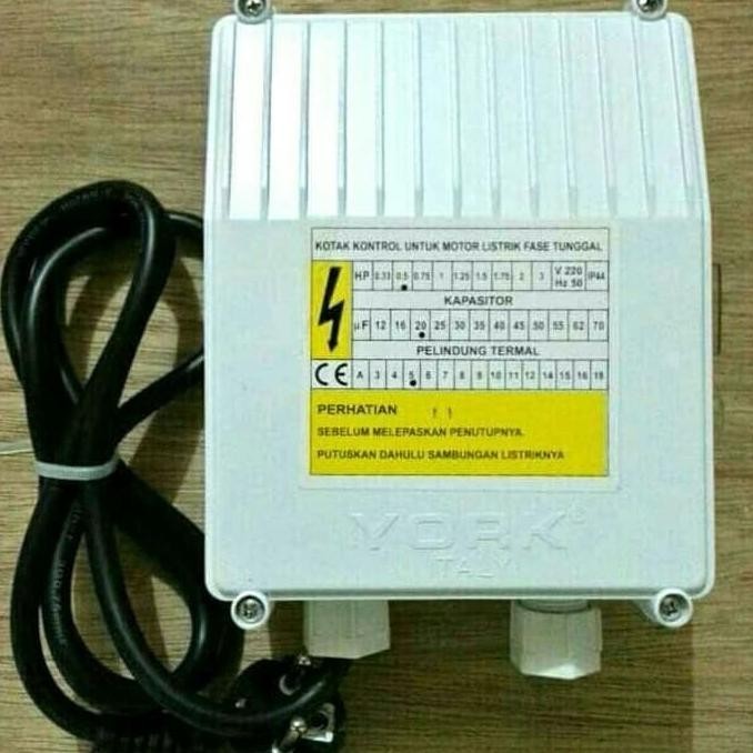 Control Box Mesin Pompa Air Submersible"York"0,75Kw/ 1Hp/1 Pk