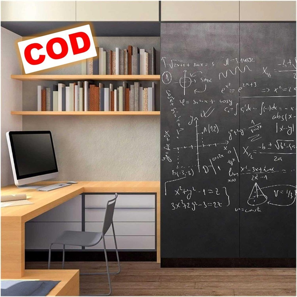 

Stiker Dinding Papan Tulis Kapur Fleksibel 200 x 45 cm Dekorasi Memo Resto