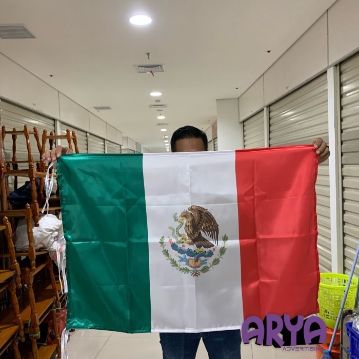 

Terlaris Bendera negara MEXICO bahan satin 60x90cm SALE