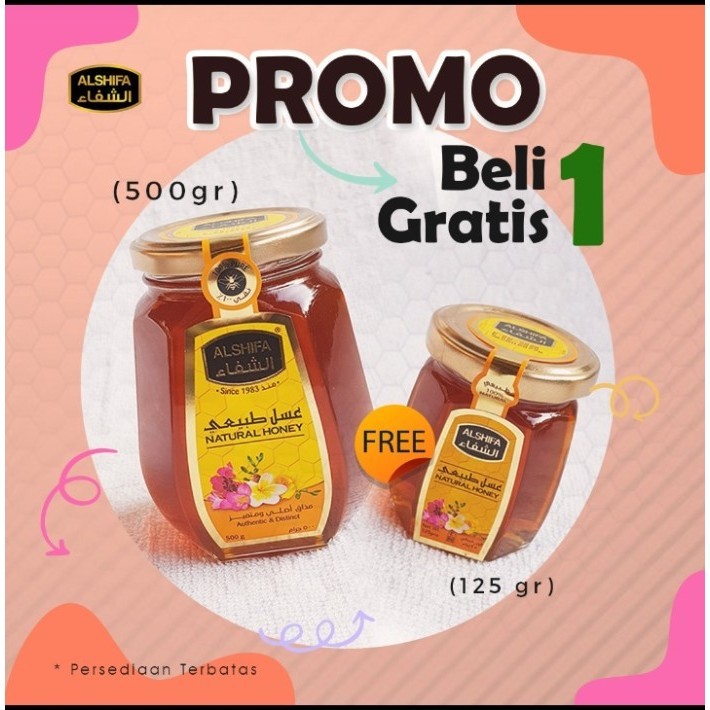 

Madu Arab Al Shifa / Alshifa / Al- shifa paket 500 gr free 125 gr