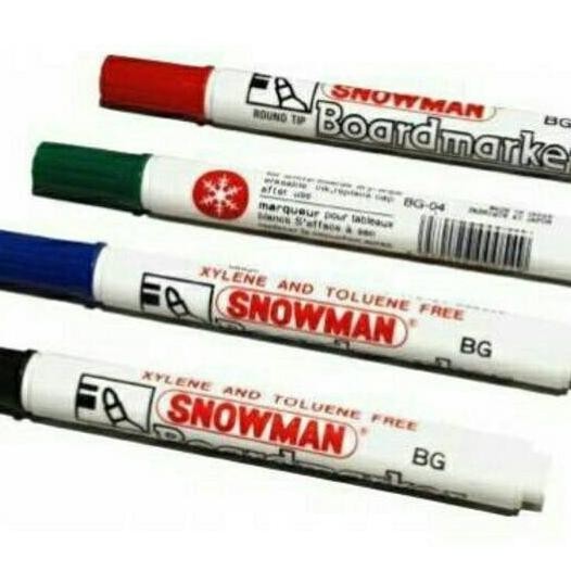 

Spidol Boardmarker Snowman-Hitam[Isi 12 Pcs]
