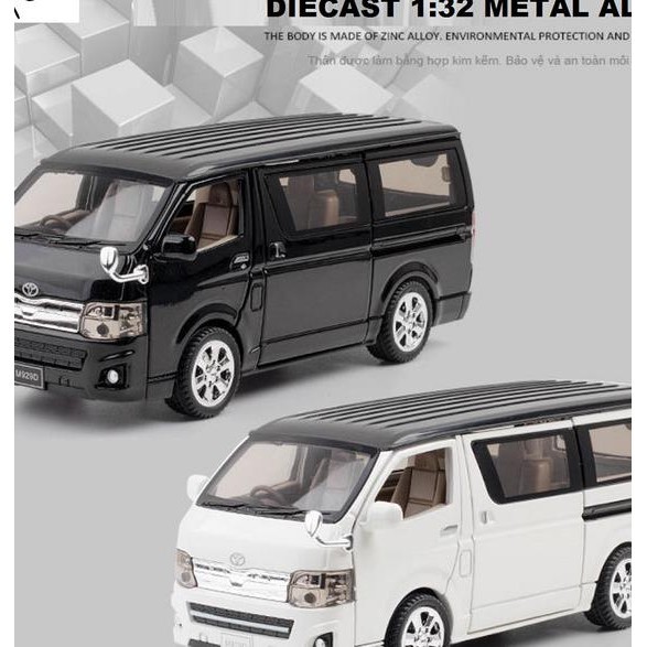 Diecast Niauto Mobil Toyota Hiace Classic Metal Series Skala 1:32