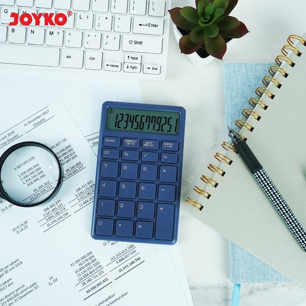 

Rt-342 Calculator Kalkulator Joyko Cc-55Co 12 Digits Check Correct Murah