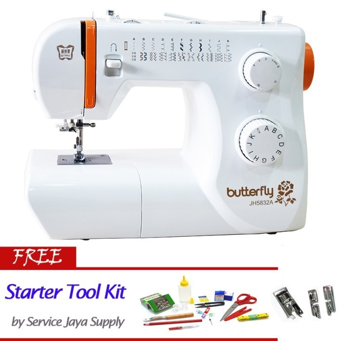 [Promo] Butterfly Jh 5832A - Jh 5832 A - Mesin Jahit (Promo Ongkir)