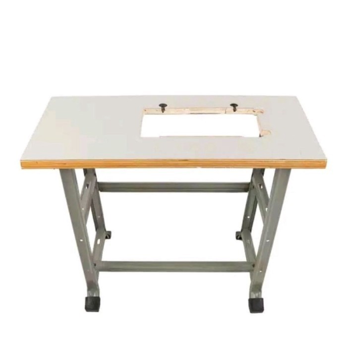 Kaki Dan Meja Mesin Jahit Dan Obras Butterfly Hitam/Portebel