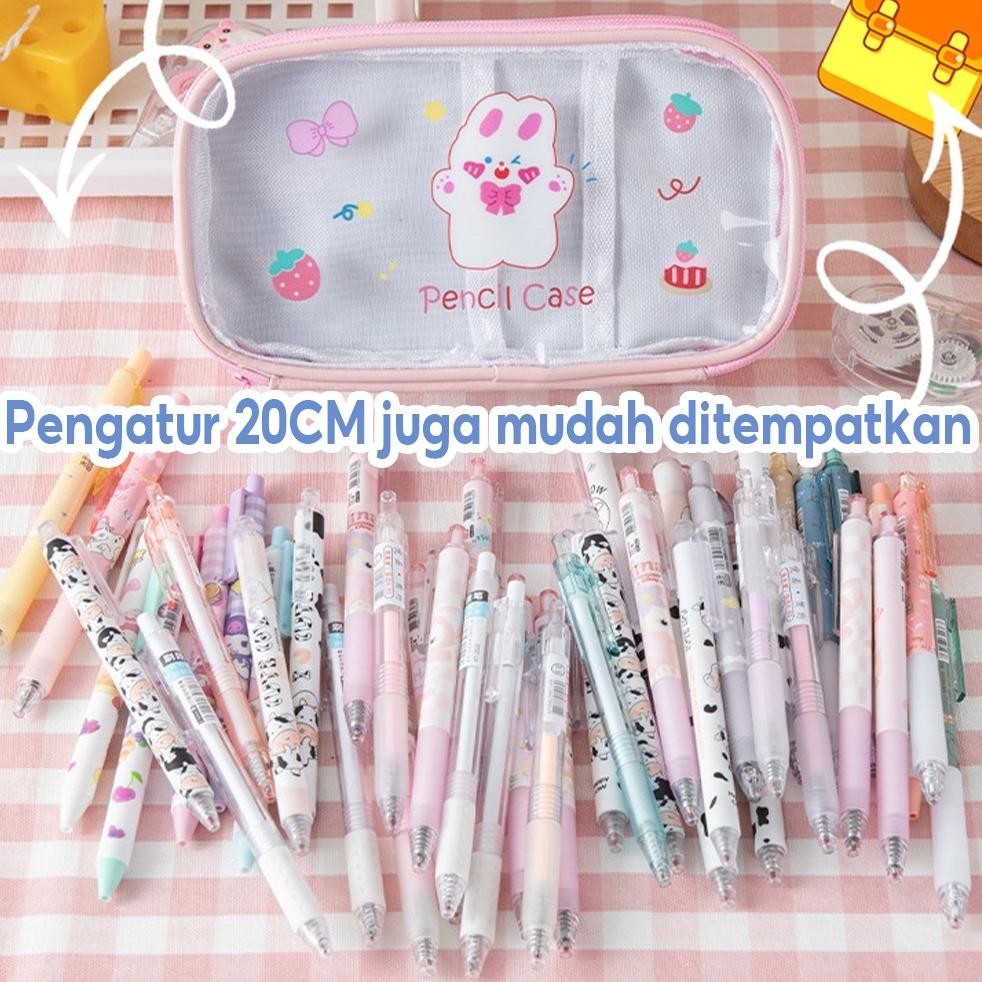 

Sd83 Tempat Pensil Lucu Anak Transparan Kotak Pencil Dompet Besar Karakter Motif Pouch Stationary Resleting Serbaguna Terlaris